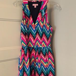 Lilly Pulitzer Multi-color Chevron Dress